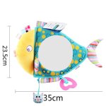 Jouets en peluche pour bbs de 0 a 12 mois, hochets pour tout - petits, sige de voiture, poisson miroir, ...