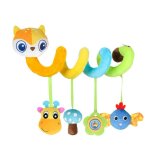 Jouet en peluche pour b�b�, apparence d'animal, confort emotionnel, texture douce, hochet suspendu, accessoire ...