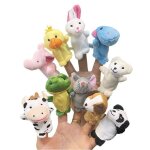 Jouet en peluche pour b�b� nouveau mod�le mignon mini avec 10 animaux dessin anim� pour l'�ducation pr�coce ...