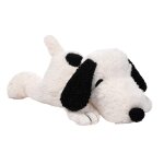 Jouet en peluche classique pour chien, blanc, rempli de polyester