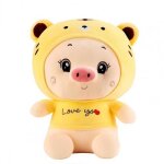 Jouet en peluche cochon, pour le bureau, en peluche, portable, ultra doux, sans dformation, dguisement, ...