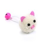 Jouets en peluche colors pour chat, souris, cloches en forme de tte, accessoires interactifs pour animaux ...