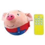 Jouet en peluche coule en forme de overpour animaux de compagnie, lavable, aste par usb. red pig. Jouet en peluche coule en forme de overpour animaux de compagnie, lavable, aste par usb. red pig.