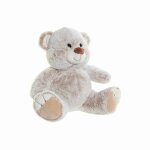 Jouet peluche dkd home decor marron beige multicouleur plastique ours 29 x 24 x 29 cm