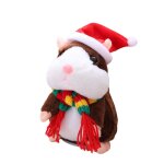 Jouet en peluche educatif pour enfants, animal de compagnie parlant, souris hamster, enregistrement sonore, ...