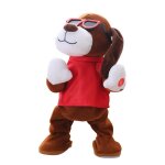 Jouet en peluche electrique pour chien, drle, lunettes de soleil, casse, chien qui danse, apprendre ...
