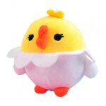 Jouet en peluche en forme de poulet en forme de coquille d'�uf, oreiller en peluche en pp de coton de ...