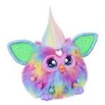Jouet en peluche interactif - furby - tie dye - multicolore - version espagnole
