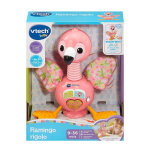 Jouet peluche interactive vtech flamingo rigolo - jaune - 23 x 14 x 28 cm
