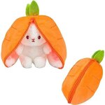 Jouet en peluche lapin carotte pour enfants 18 cm, cache - cache lapin en peluche lapin animal en peluche ...