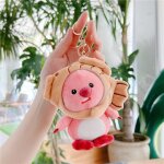 Jouet en peluche mignon paddington bear de 15cm avec grand pendentif en or jouet de pochette accessoire ...