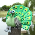 Jouet en peluche mignon de paon vert avec trou bleu décoration chouette en peluche pour enfants cadeau ... Jouet en peluche mignon de paon vert avec trou bleu décoration chouette en peluche pour enfants cadeau ...