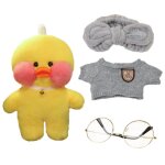 Jouets en peluche pour petits canards jaunes, 30cm, en peluche, cor�en, port� neutre, acide hyaluronique ...