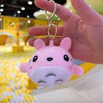 Jouet en peluche de pingouin gris doux avec pendentif de fe et cl de dragon en cartoon jouet de peluche ...