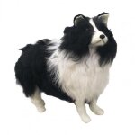 Jouet en peluche de simulation de chien, ornement, cadeau d'anniversaire, accessoire de d�coration pour ...