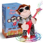 Jouet peluche singe electronique pour enfants, singe interactif chantant, dansant et jouant de la guitare, ... Jouet peluche singe electronique pour enfants, singe interactif chantant, dansant et jouant de la guitare, ...