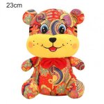 Jouet en peluche tigre chinois 2022, fabrication soign�e, texture douce, d�coration int�rieure de voiture, ...
