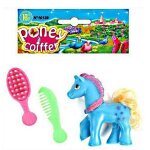 Jouet petit poney a coiffer + peigne et brosse