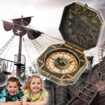 Jouet de pirate boussole nautique, 1 pi�ce, costume de capitaine pirate, accessoires de d�coration de ...