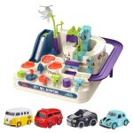 Jouet de piste de course pour enfants, jouet interactif, grande aventure, vhicule d'ambulance de police, ...