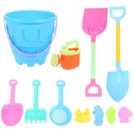 Jouets de plage, ensemble de jouets de sable avec seau, pelles, r�teaux, moules, jouets de plage d'�t� ...