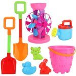 Jouets de plage d'et� pour enfants, jeu de sable, ch�teau, seau, pelle, r�teau, ensemble d'outils d'eau ...