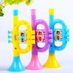 Jouet en plastique pour enfants, petite corne de dessin anim�, instrument de musique moyen, jouet de ...