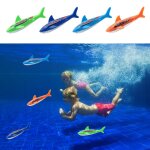 Jouet de plonge en piscine pour enfants, 4 pices, jeu de plonge en piscine, dauphin, accessoires chauds ...