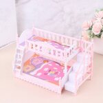 Jouet de poupe 22x11. 5x14 cm, meuble de style europen, lit superpos, lit double, anniversaire pour ...