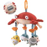 Jouet poussette bebe 0 2 3 4 6 8 9 12 mois, jeux eveil bébé avec le miroir la voix de berceau landau, ... Jouet poussette bebe 0 2 3 4 6 8 9 12 mois, jeux eveil bébé avec le miroir la voix de berceau landau, ...