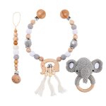 Jouets de poussette en bois au crochet pour bébé, lit d'éléphant, jouet de hochet mobile cpull, pendentif ... Jouets de poussette en bois au crochet pour bébé, lit d'éléphant, jouet de hochet mobile cpull, pendentif ...