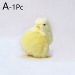 Jouet de poussin de simulation raliste pour enfants, ornement en peluche, modle jetable, dcorations ...