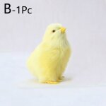 Jouet de poussin de simulation raliste pour enfants, ornement en peluche, modle jetable, dcorations ...