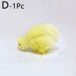 Jouet de poussin de simulation raliste pour enfants, ornement en peluche, modle jetable, dcorations ...