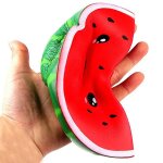 Jouet a presser pour enfants, fruit doux extensible, cratif, amusant, squishy lent, fruit pastque, ...