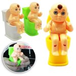 Jouet de pulvérisation d'eau pour enfant, 1 pièce, poupée en plastique, assis dans les toilettes, farces, ... Jouet de pulvérisation d'eau pour enfant, 1 pièce, poupée en plastique, assis dans les toilettes, farces, ...