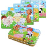 Jouet puzzle en bois pour enfants, 4 niveaux de difficult� diff�rents, jouet educatif parfait pour gar�ons ...