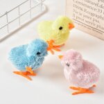 Jouet a remonter en peluche, poussin, poulet, horloge, animal, dcorations de pques, cadeau, amusant, ...