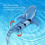 Jouets requin electrique 2. 4g, jouet de simulation de poisson tlcommand, bateau electrique rc, simulation ...