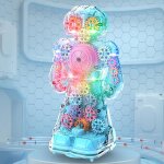 Jouet robot a engrenage electrique color�, equipement transparent, avec musique de marche / jouet l�ger, ...