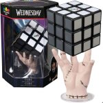 Jouet - rubik's cube - original 3x3 - socle m. poign�e - couleurs blanc et gris - a partir de 8 ans