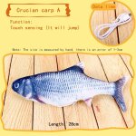 Jouet de saut electrique en forme de poisson pour fille et gar�on, jouet en peluche pour enfant en bas ...