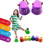 Jouet de saut sur echasses pour enfants, 4 pièces, 11. 5x9cm, en plastique, motif de visage souriant, ... Jouet de saut sur echasses pour enfants, 4 pièces, 11. 5x9cm, en plastique, motif de visage souriant, ...