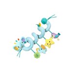 Jouet pour si��ge auto b��b��, peluche d'��veil avec clochette, jouet sensoriel color�� pour les enfants ...