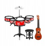 Jouets de simulation de batterie pour enfants, ensembles de batterie de jazz jouant de la guitare rythmique, ...
