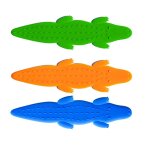 Jouets de simulation crocodile fidget avec ventouse en silicone, jouets de reptiles anti - stress sensoriels ...