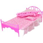 Jouet de simulation en plastique pour enfants, anti - d�formation, cr�atif, lit de princesse, diy, micro ...