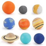 Jouet de simulation du systme solaire 9 pices / ensemble, kit de modle de 9 plantes, globe terrestre, ...