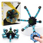 Jouet spinner au bout des doigts - stress relief - bleu