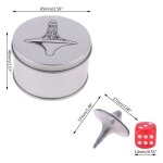 Jouet spinner totem en alliage de zinc et argent, réplique précise des dés et boîte cadeau null Jouet spinner totem en alliage de zinc et argent, réplique précise des dés et boîte cadeau null